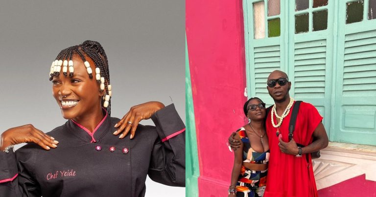 Video of Seun Kuti's wife, Yetunde dancing while he eats sparks mixed reactions online (WATCH)