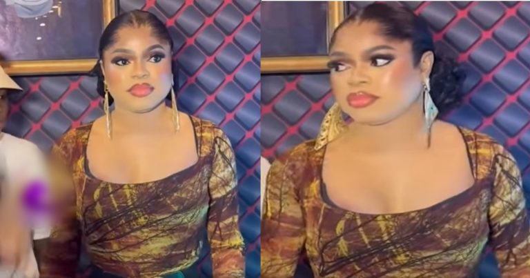 "We love you Bob" — Fans gush as Bobrisky's beauty cause chaos at the cinema premiere of the AJAKAJU movie (VIDEO)