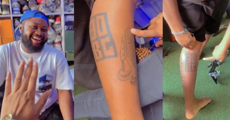 Davido Superfan Declares His Allegiance To "30BG" With Permanent Tattoo, Becomes 'OBO 1 Of Milando' (VIDEO)