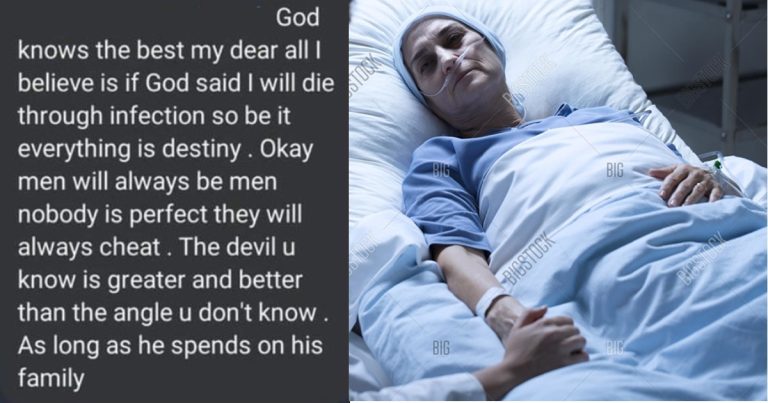 "If God say I will diə through infəction so be it, everything is destiny" – Woman explain reasons she would never leave her chəating husband