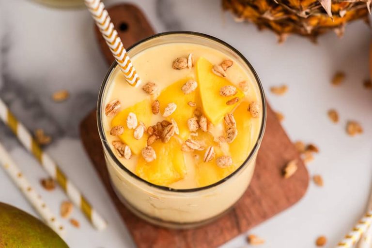 Mango Pineapple Smoothie - Bites of Wellness