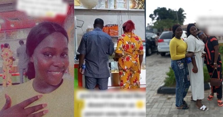 Mixed reactions as lady caught her dad with his girlfriend at an eatery on her mom's birthday (VIDEO)