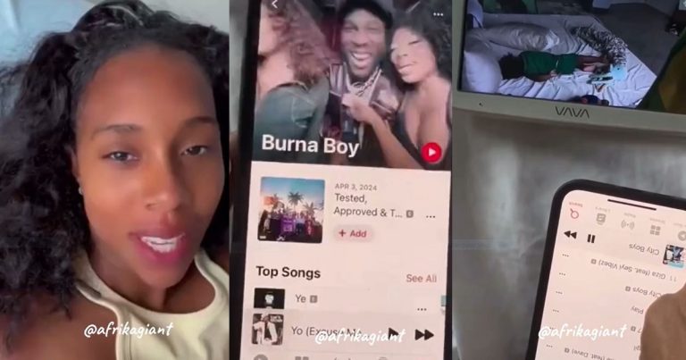 Mother Shares Video Of Her Son Only Waking Up To Burna Boy's Song "City Boys" As Morning Alarm Goes Viral (WATCH)