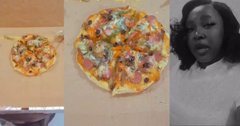  Nigerian Lady Expresses Her Disappointment Over Pizza She Ordered In Ilorin (VIDEO)