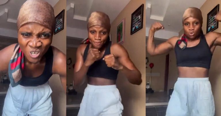 Nigerian Lady's Impressive Box!ng Skills Stirs Mixed Reactions Online (VIDEO)