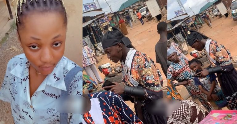 Nigerian Woman's Surprise Encounter Sparks Laughter Online As She Spots Korean Star 'Lee Min Ho' In Ibadan (VIDEO)