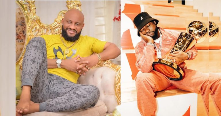 "Retire for who? Tell them their father!" – Self-appointed celebrity adviser, Yul Edochie reacts to Davido's post about retiring from music