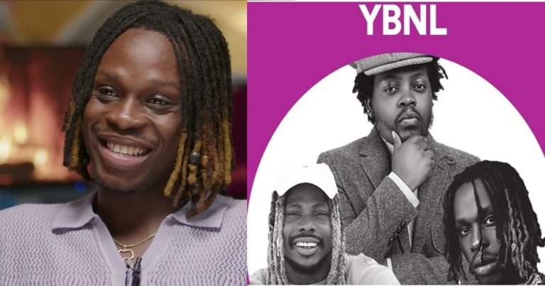 "There was a time Olamide and Asake help me loose my hair" – FireBoy reveals the genuine love they all share in YBNL music record