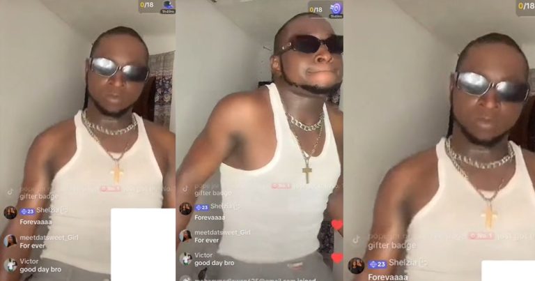 "This one is 30MB not 30BG" – Lady sh0cked after spotting a Davido lookalike performing on TikTok live (WATCH)