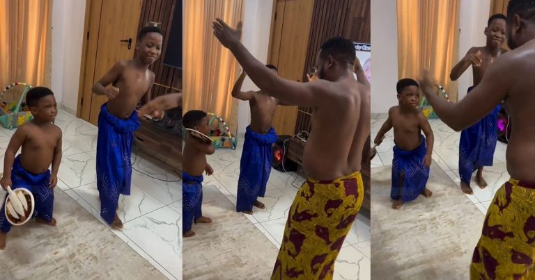 Video Of Father Bonding With His Sons Through Dance Moves, Warms Hearts Online (WATCH)