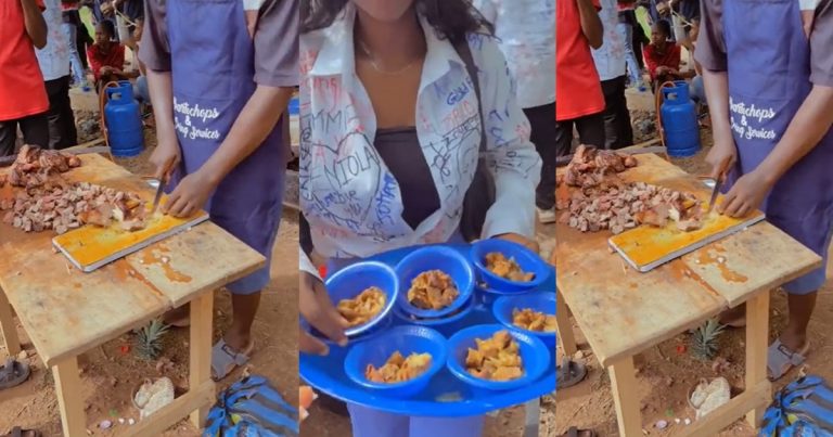 Video of EKSU graduates celebrating their sign-out with full cow barbecue sparks reaction online (WATCH)