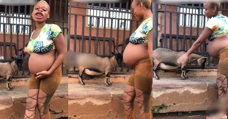 Woman's Joyful Reaction To Discovering She And Her Goat Are Pregnant With The Same Gender Sparks Buzz Online (WATCH)