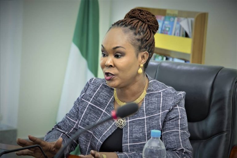 Minister for Women Affairs. Uju Kennedy-Ohanenye.