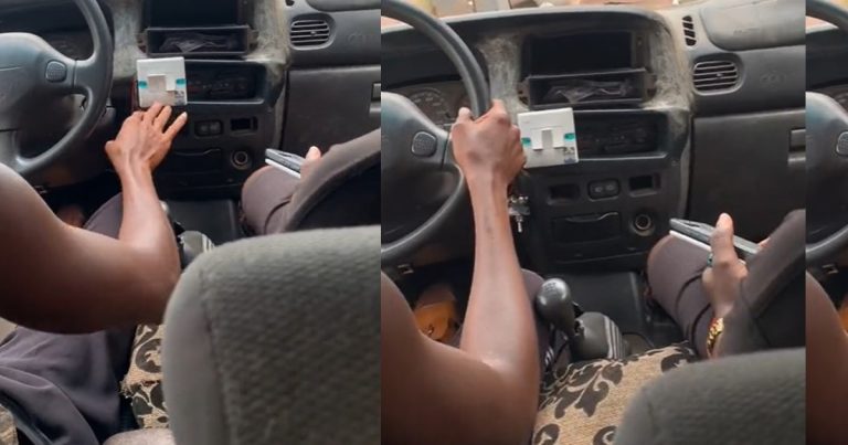 Man cr!es out after entering a public vehicle controlled by a light switch in Owerri (WATCH)