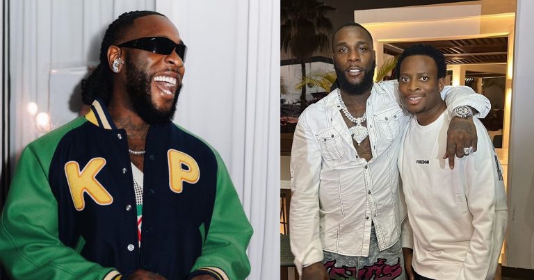 Moment Burna Boy endorses and praises Sydney Talker over his creativity in a recent skit (VIDEO)