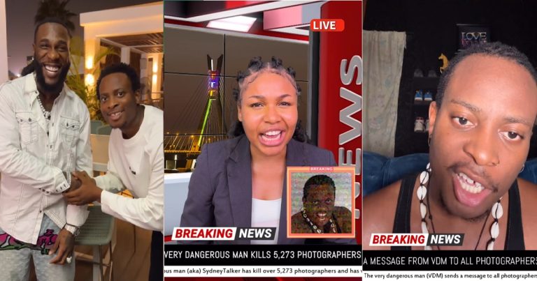 Moment Sydney Talker became a ser!al kil!er of photographers after meeting Burnaboy (VIDEO)