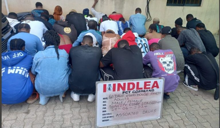 NDLEA arrests 60 suspects at Abuja drug party