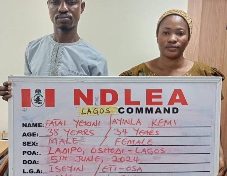 NDLEA intercepts cocaine shipment at Lagos hotel