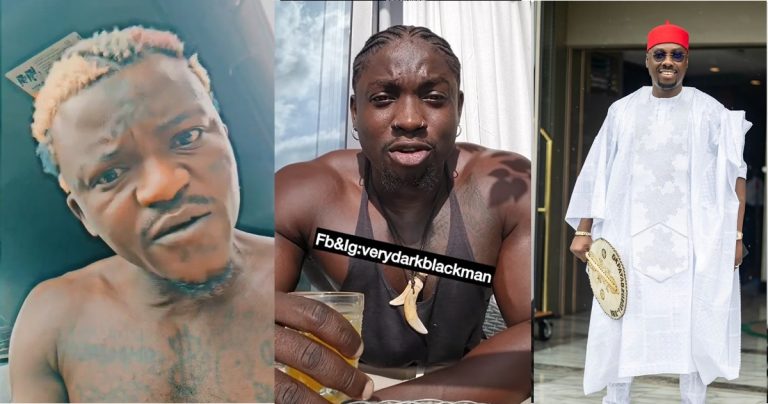 "Na where I dey chop this Olorib.uruku wan scatter for me" — Portable hits hard at VeryDarkMan for insulting his helper, Obi Cubana