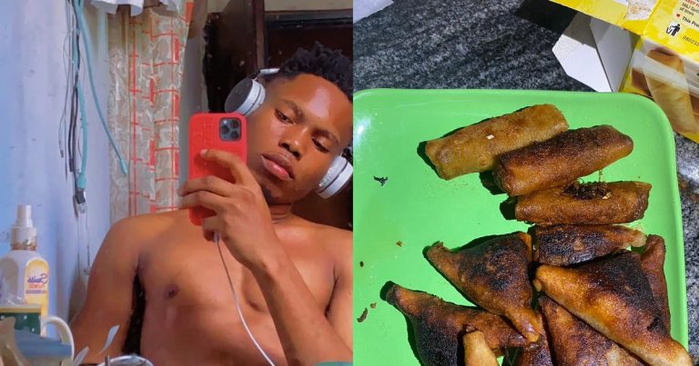 Nigerian Man's First-Time Samosa And Spring Roll Attempt Sparks Hilarious Reactions Online