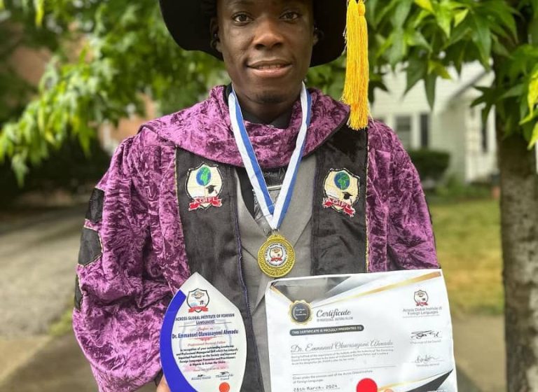 Nigerian who failed WASSCE 17 times honoured with two doctorate degrees in US