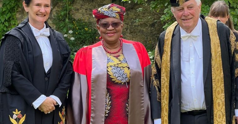 Oxford University confers honorary degree on Okonjo-Iweala 