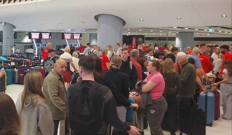 Passengers stranded at Manchester airport, flights cancelled