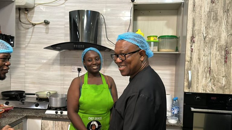 Peter Obi celebrates chef grace’s new Guinness World Record in home cooking marathon