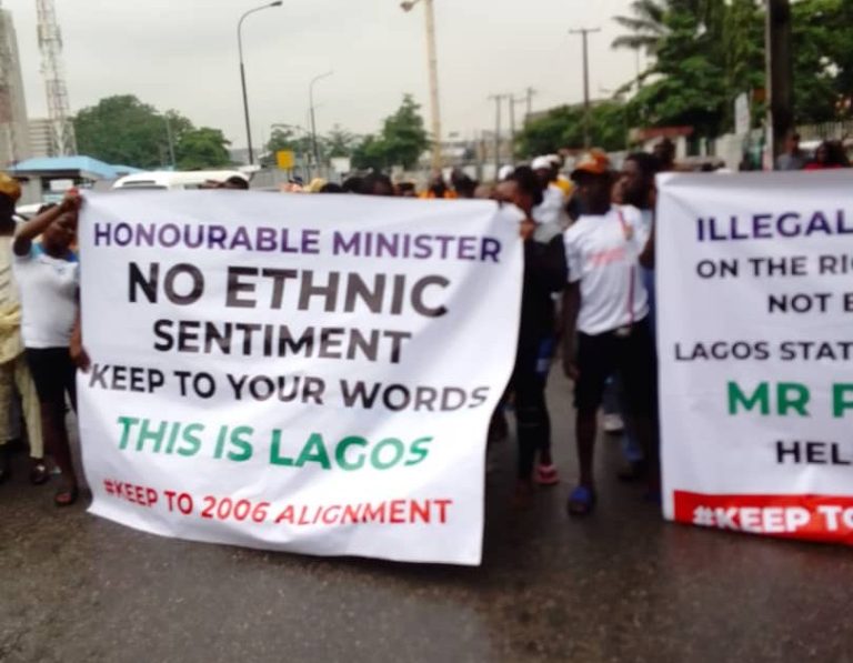 Protesters ask Tinubu to stop planned diversion