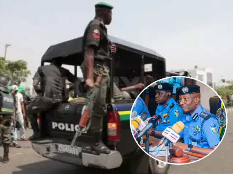 Police convoy and IGP