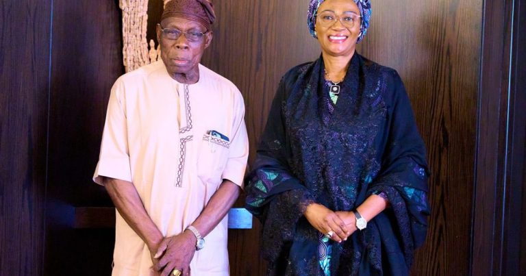 Sallah: Obasanjo visits Oluremi Tinubu