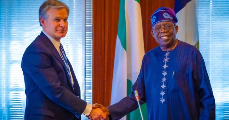 Tinubu meets FBI boss, seeks stronger collaboration to fight cybercrime, terrorism