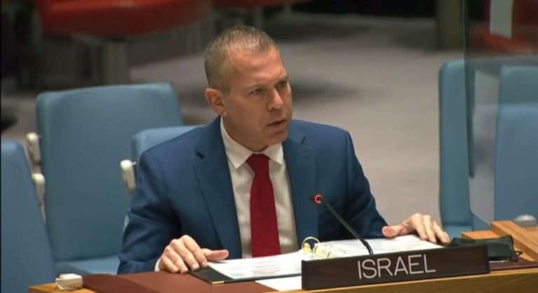 Israel’s ambassador to the UN, Gilad Erdan