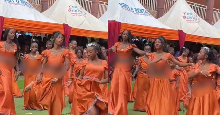 Adorable moment students entertain their guests with Indian dance during their school party (WATCH)