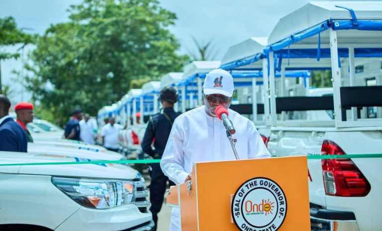 Aiyedatiwa presents vehicles to security agencies