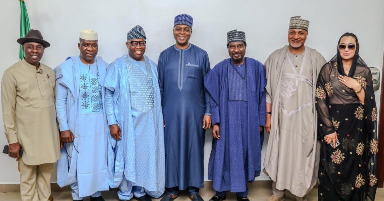 Akpabio, Jibrin, others visit Saraki over mother’s death