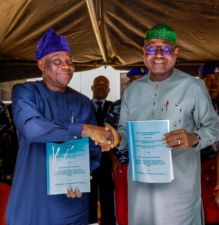 FG signs MoU with Ekiti to convert specialist hospital to FMC