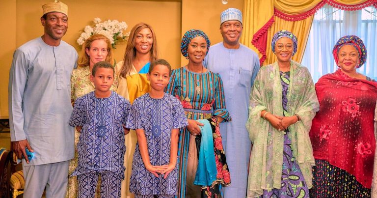 First Lady visits Saraki's family ahead of mother's burial