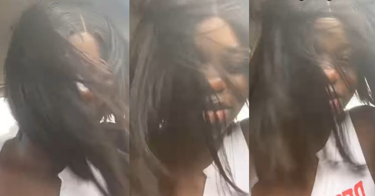 Lady shares ordeal after boarding a public bus, wearing a bone straight wig (VIDEO)