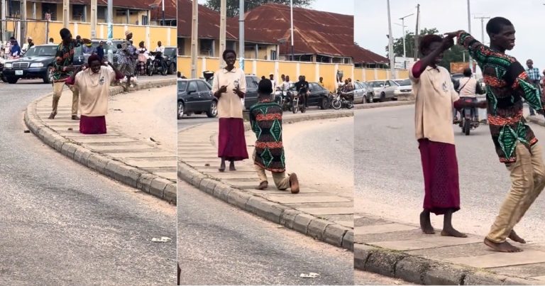 M@d couple opprǝss the singles as they display their love in the streets (VIDEO)