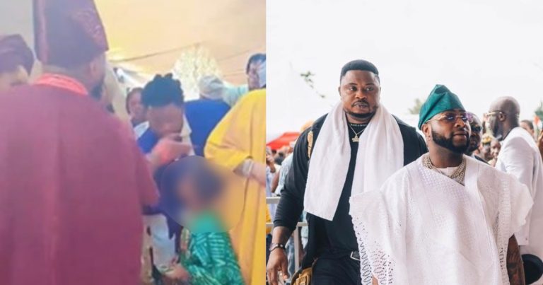 "My boss didn't sl@p me, he only cautioned me" – Davido's bodyguard speaks on video of the singer seemingly sl@pping him at his wedding.