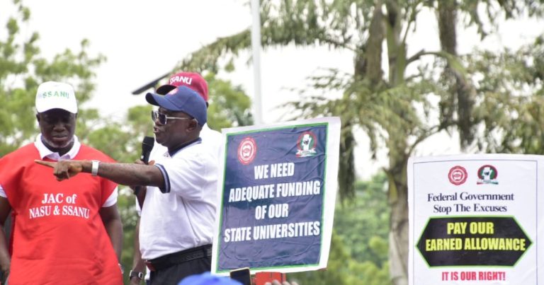 Police block SSANU, NASU protest