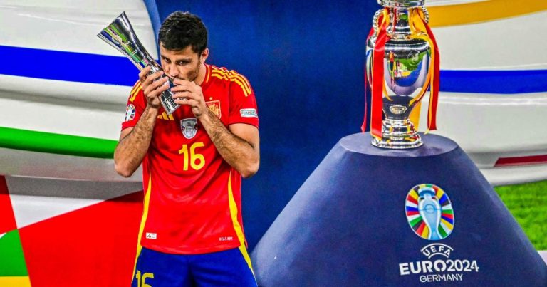 Spain's Rodri named best player of Euro 2024