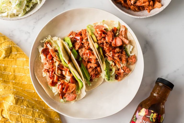 BBQ Salmon Tacos (15 Minute Meal)