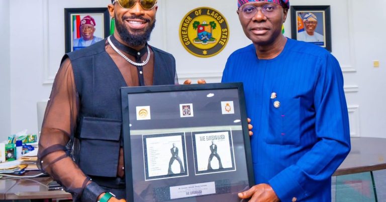 Dbanj visits Sanwo-Olu ahead of album unveiling