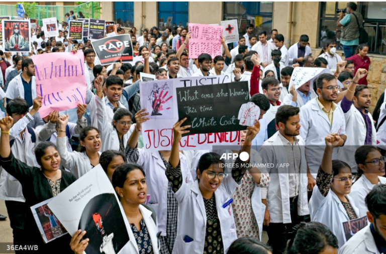 Indian doctors on strike