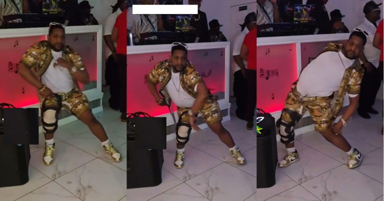 Jamaican man with br0ken leg stuns netizens with cr@zy dance moves (WATCH)