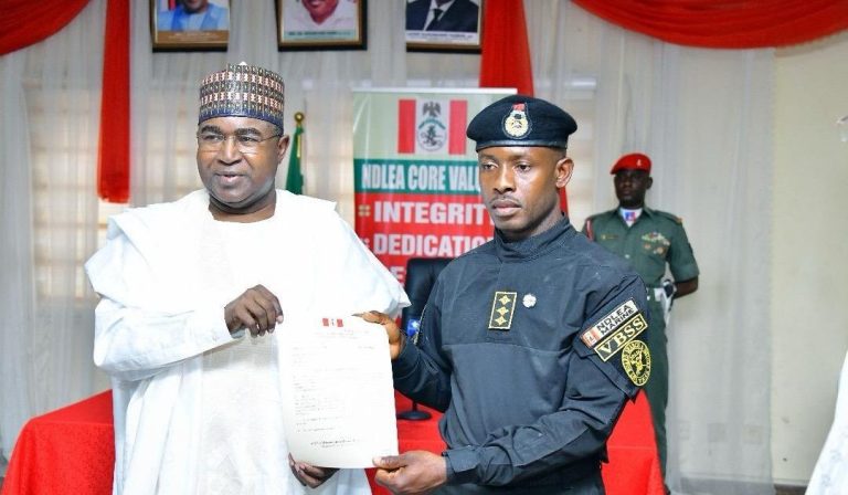 NDLEA promotes eight officers for busting drug smuggling operation