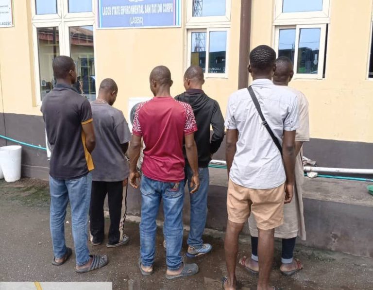 Six arrested for urinating on rail track in Lagos