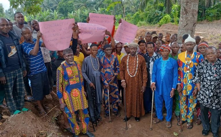 A'Ibom communities protest alleged change in police station building plan